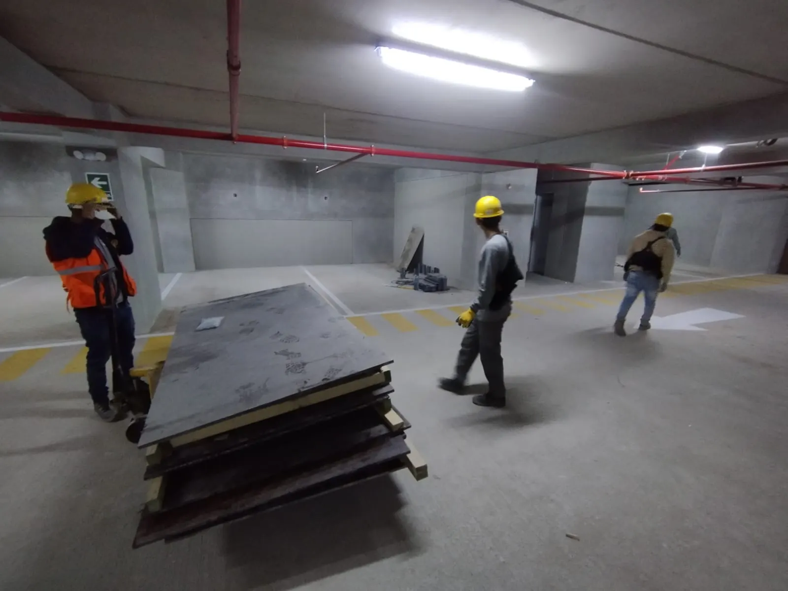 Áreas de proyecto acondicionadas